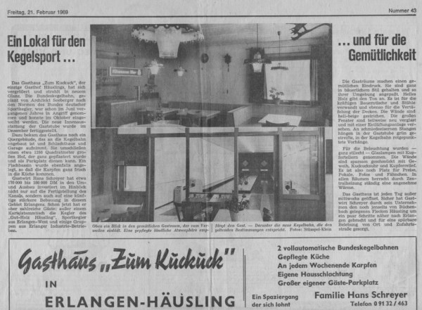 Zeitungsausschnitt 1969